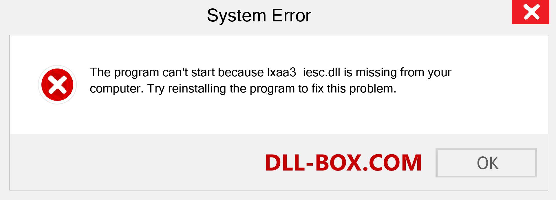  lxaa3_iesc.dll file is missing?. Download for Windows 7, 8, 10 - Fix  lxaa3_iesc dll Missing Error on Windows, photos, images